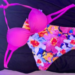 bright swimsuit